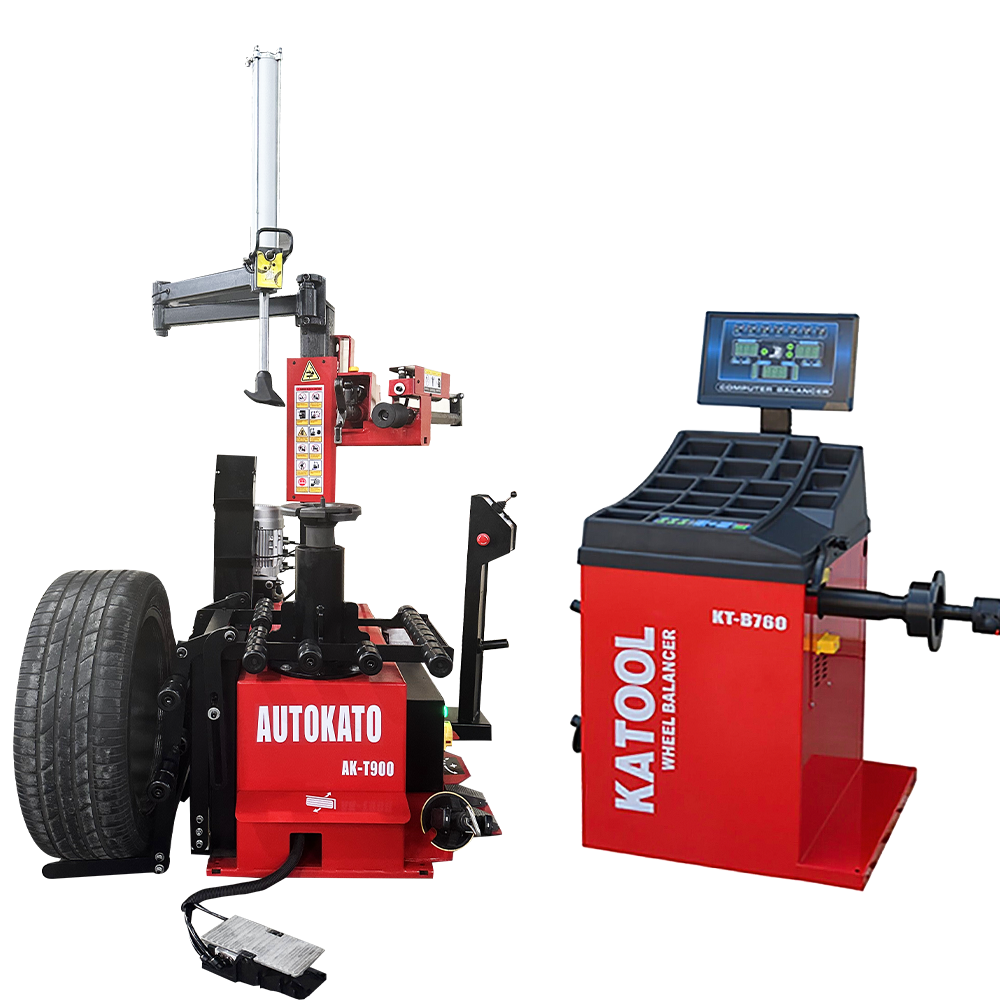 Katool KT-T900 Tire Changer & KT-B760 Wheel Balancer Combo