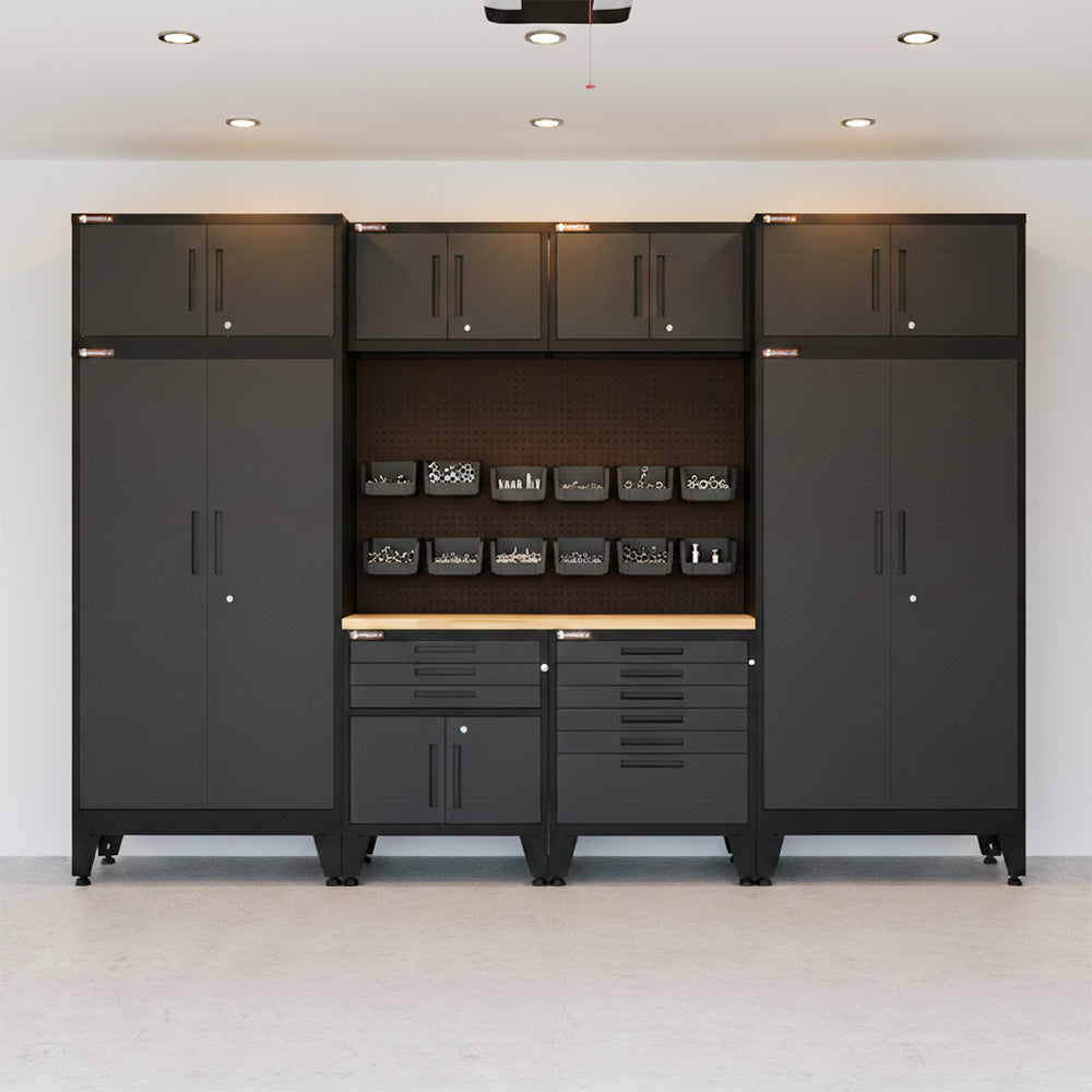 Armadillo Tough 6-Drawer Garage Tool Cabinet in Black