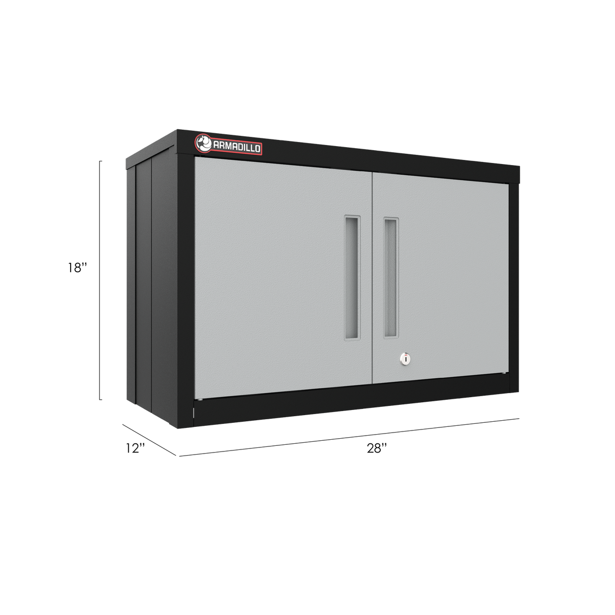 Armadillo Tough Garage Wall Cabinet in Gray