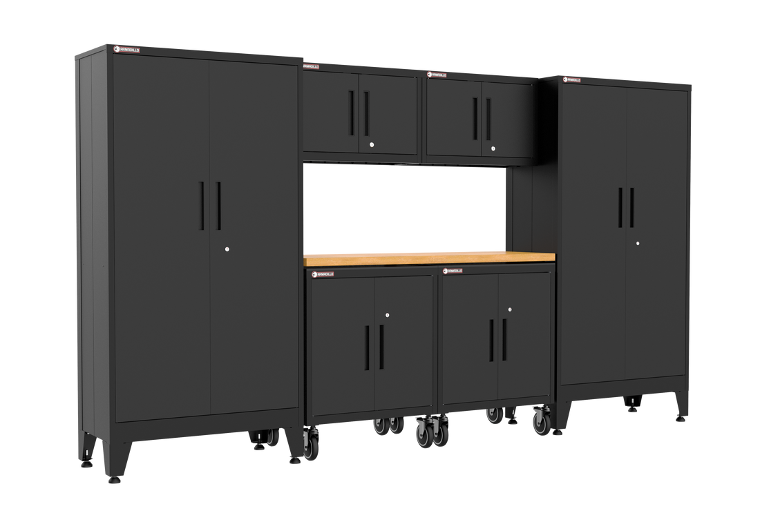 Armadillo Tough 7-Piece Set with Wheels - Black (19B)
