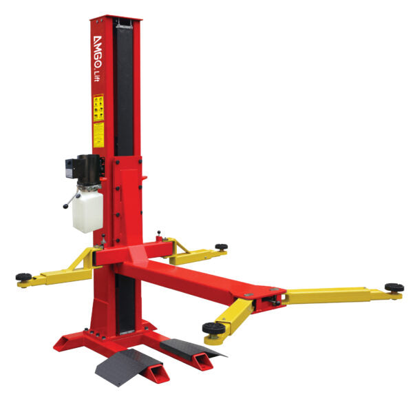 Amgo SL-7, 7000lb Single Post Car Lift