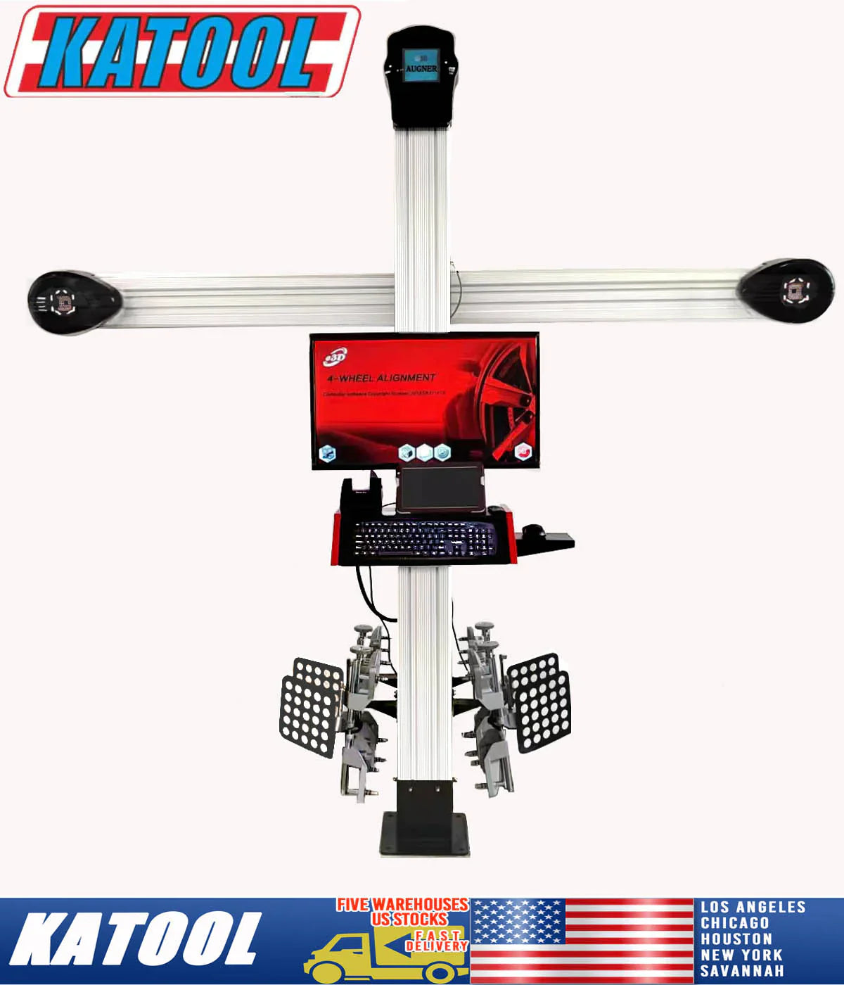 Katool | KT-AV6 Wheel Alignment Machine Works on 2 Post & Scissor Lift--AV6 Pro