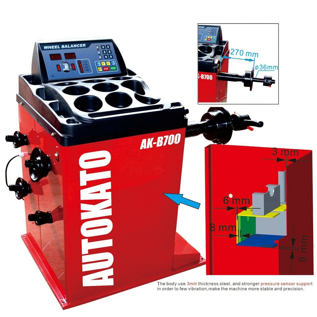 Katool KT-T900 Tire Changer + KT-B700 Wheel Balancer Combo