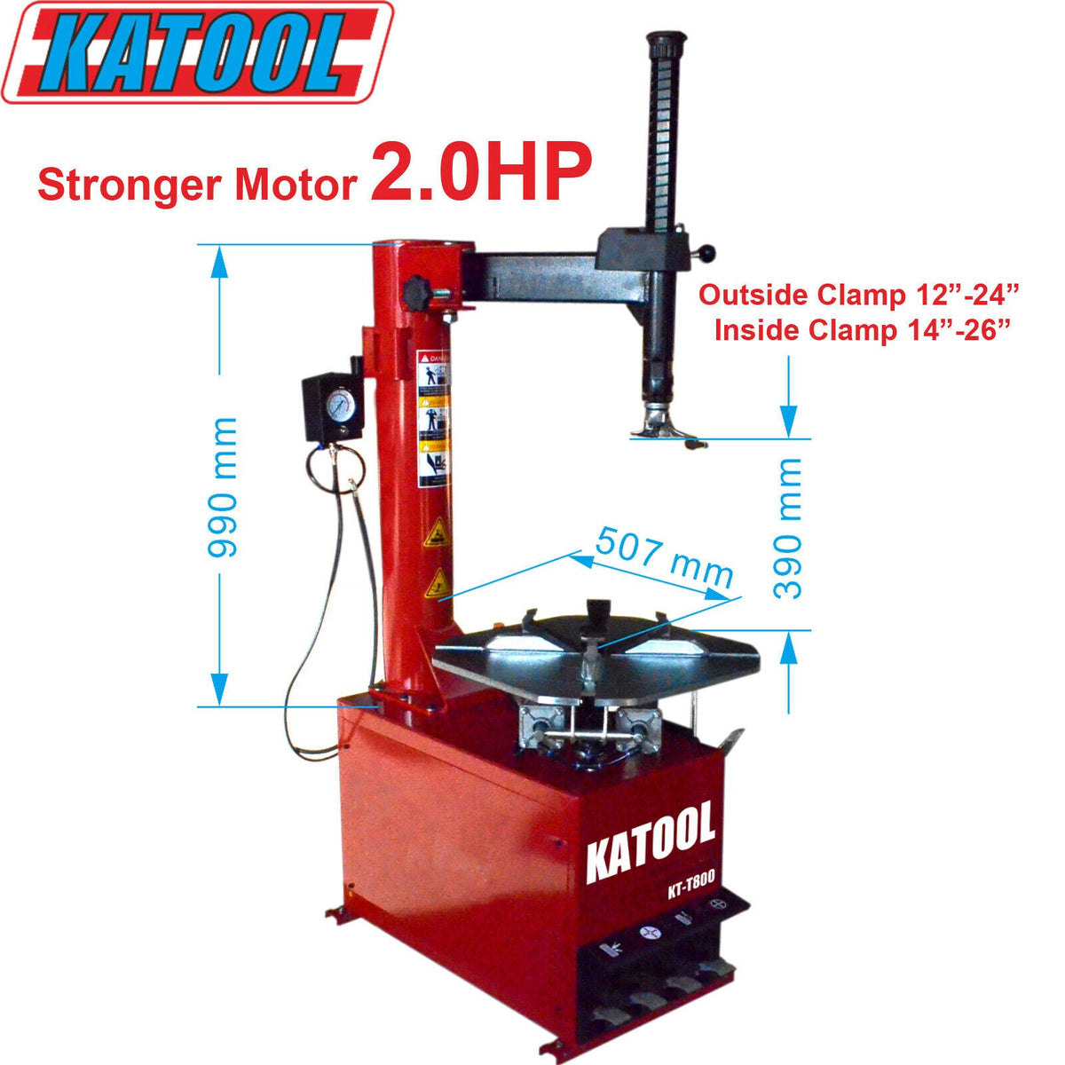 Katool KT-T800 Tire Changer + KT-B750 Wheel Balancer Combo