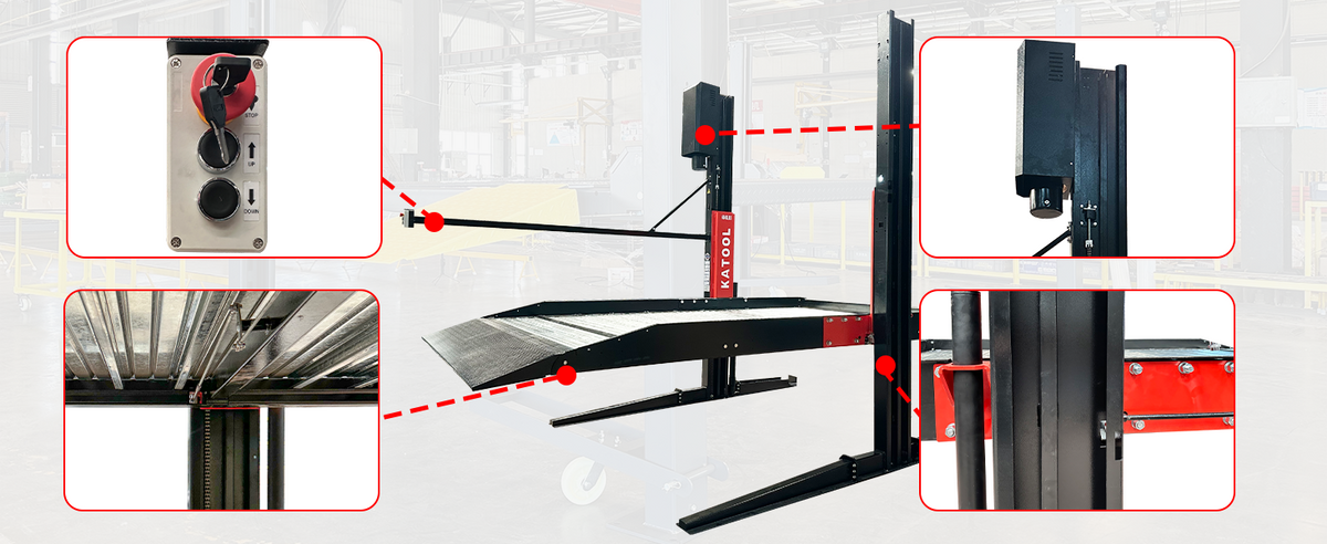 Katool | KT-P2700 6600 lbs Two-Post Platform Parking Lift