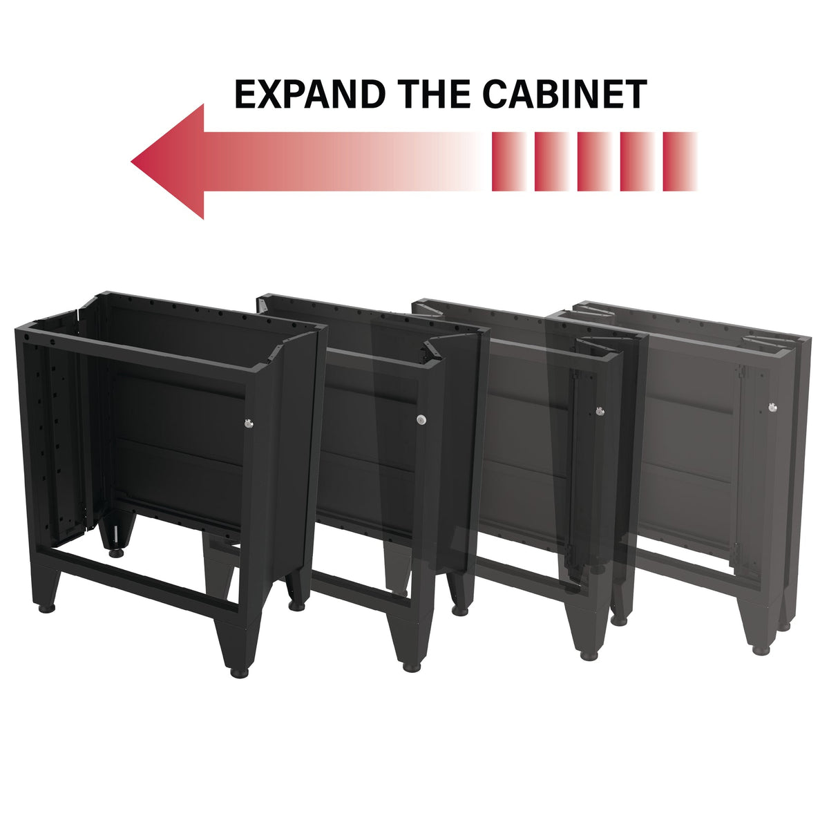 Armadillo Tough 6-Drawer Garage Tool Cabinet in Black