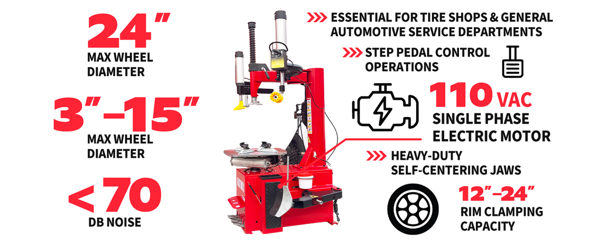 Katool | KT-T830 Tire Changer & KT-B750 Wheel Balancer Combo