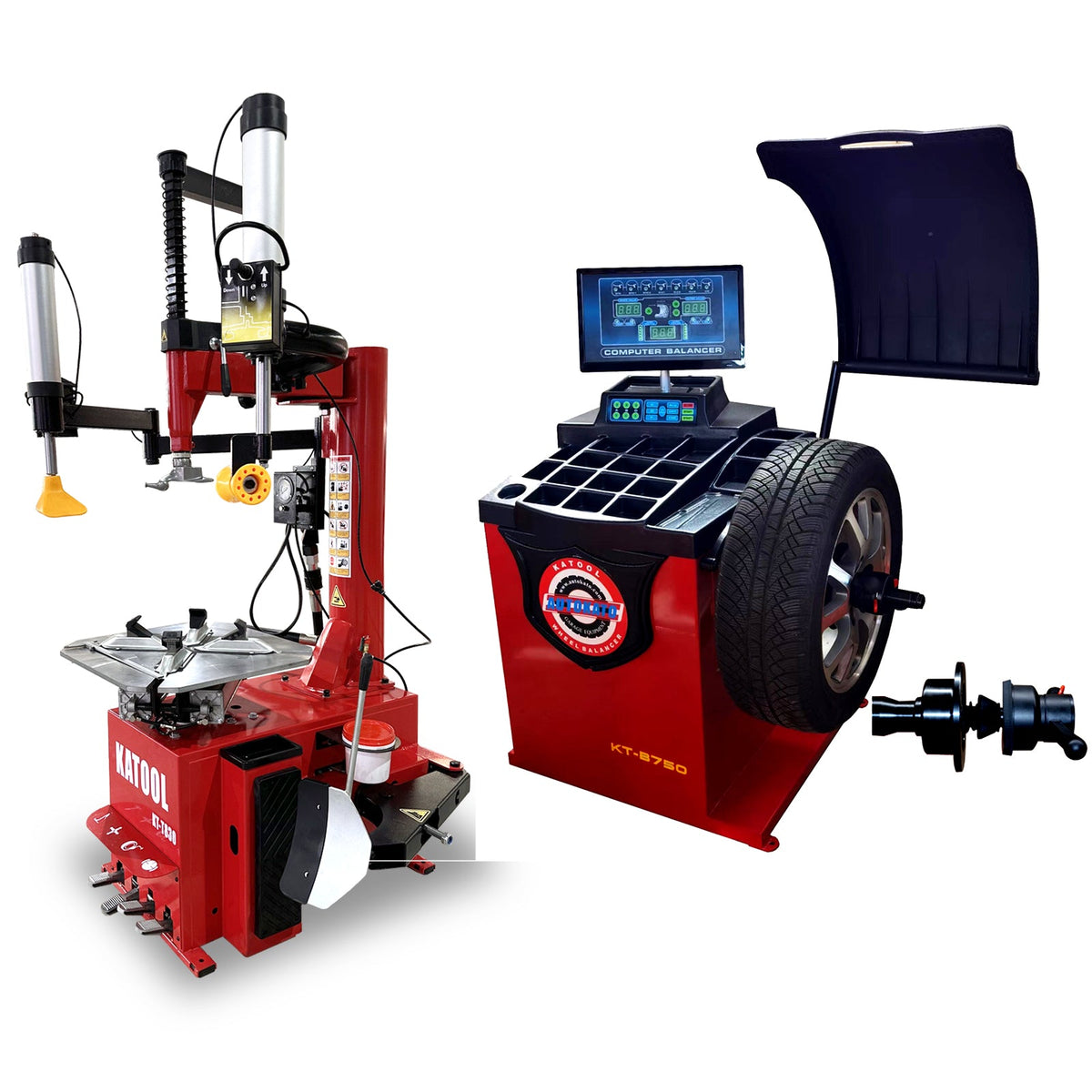 Katool | KT-T830 Tire Changer & KT-B750 Wheel Balancer Combo