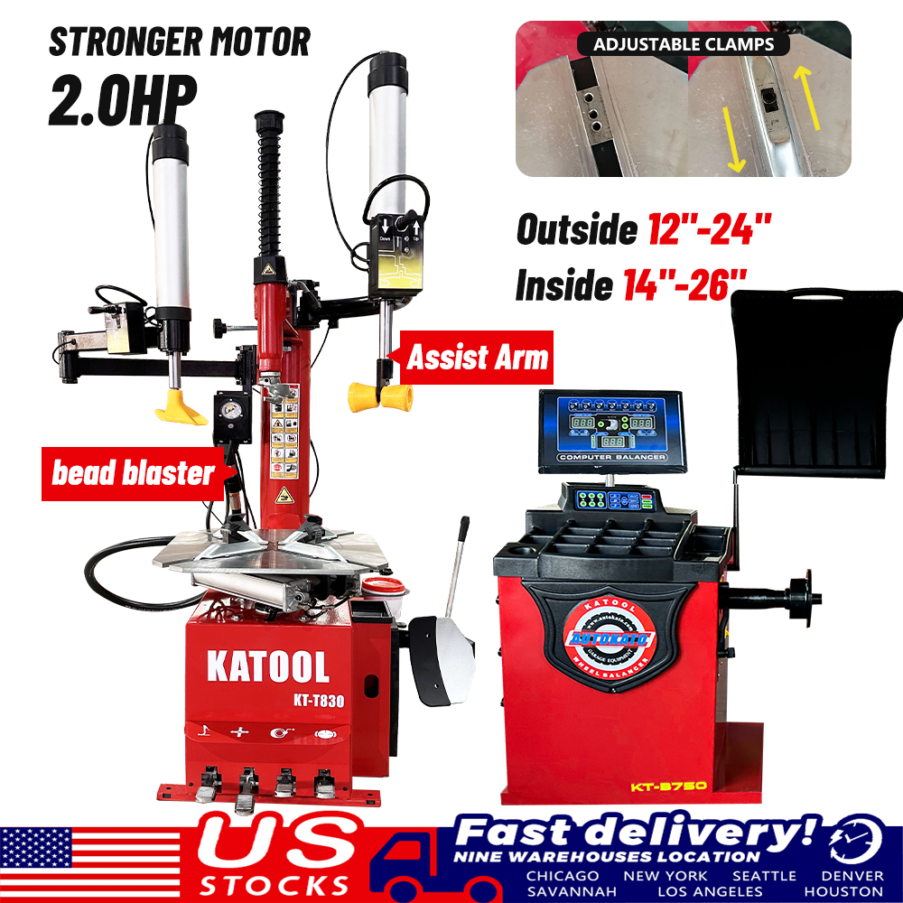 Katool | KT-T830 Tire Changer & KT-B750 Wheel Balancer Combo