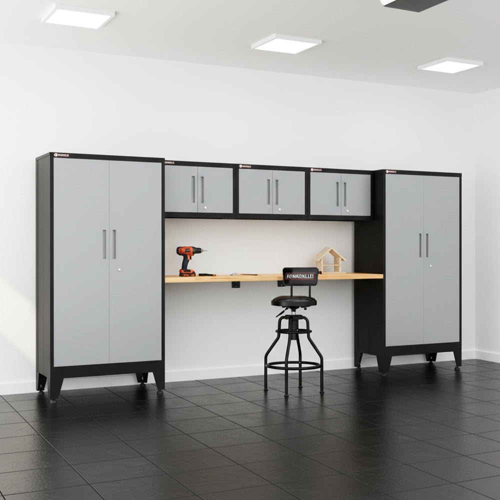 Armadillo Tough Garage Wall Cabinet in Gray