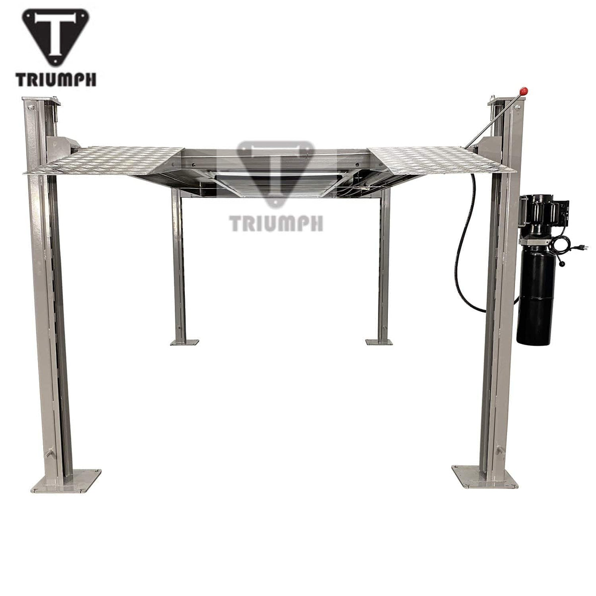 Triumph NSS-8XLT 8,000 lb Four-Post Car Lift for Service and Storage