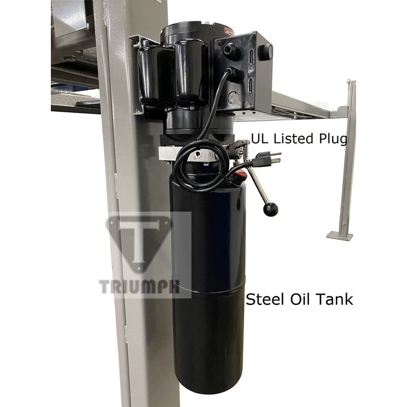 Triumph NSS-8XLT 8,000 lb Four-Post Car Lift for Service and Storage
