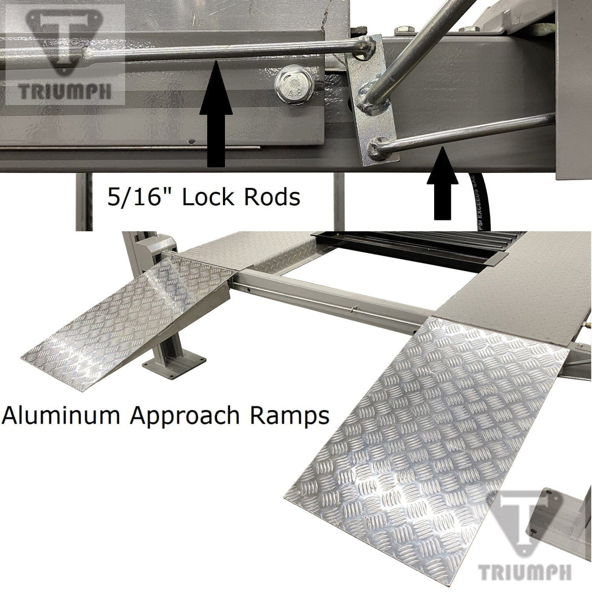 Triumph NSS-8XLT 8,000 lb Four-Post Car Lift for Service and Storage