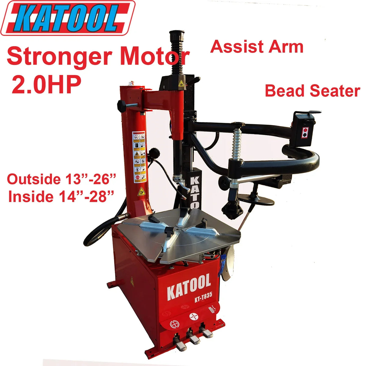 Katool | KT-T835 Wheel Clamp Tire Changer Machine