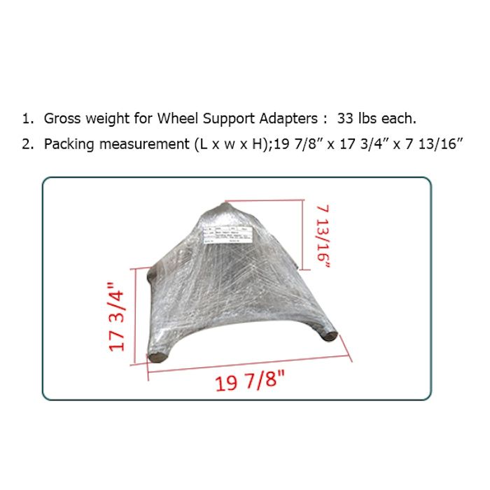 AMGO 20806 Wheel Support Adapter For Two Post Lifts - 4 QTY